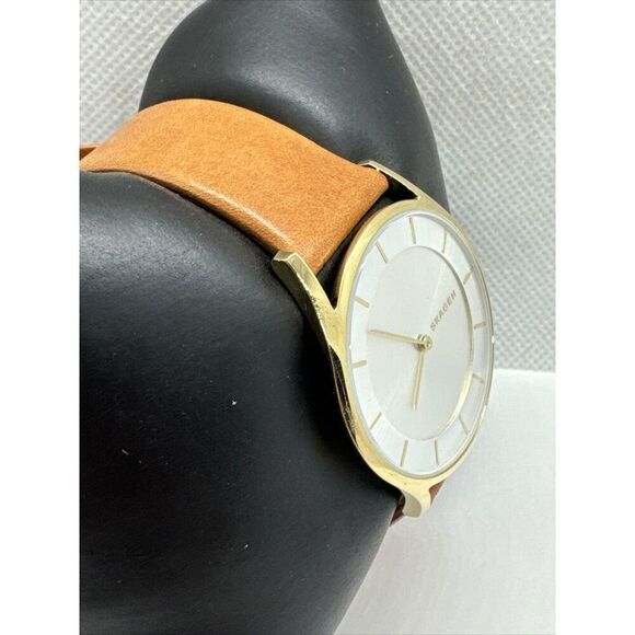 Skagen Holst SKW2344 Women\'s Brown Leather Analog Dial Quartz Wrist Watch AEA329 main image 6